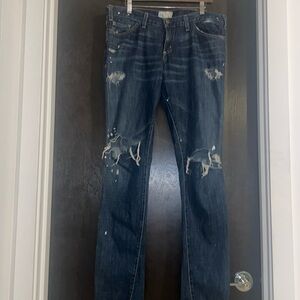 Current Elliot Distressed Skinny Jeans!